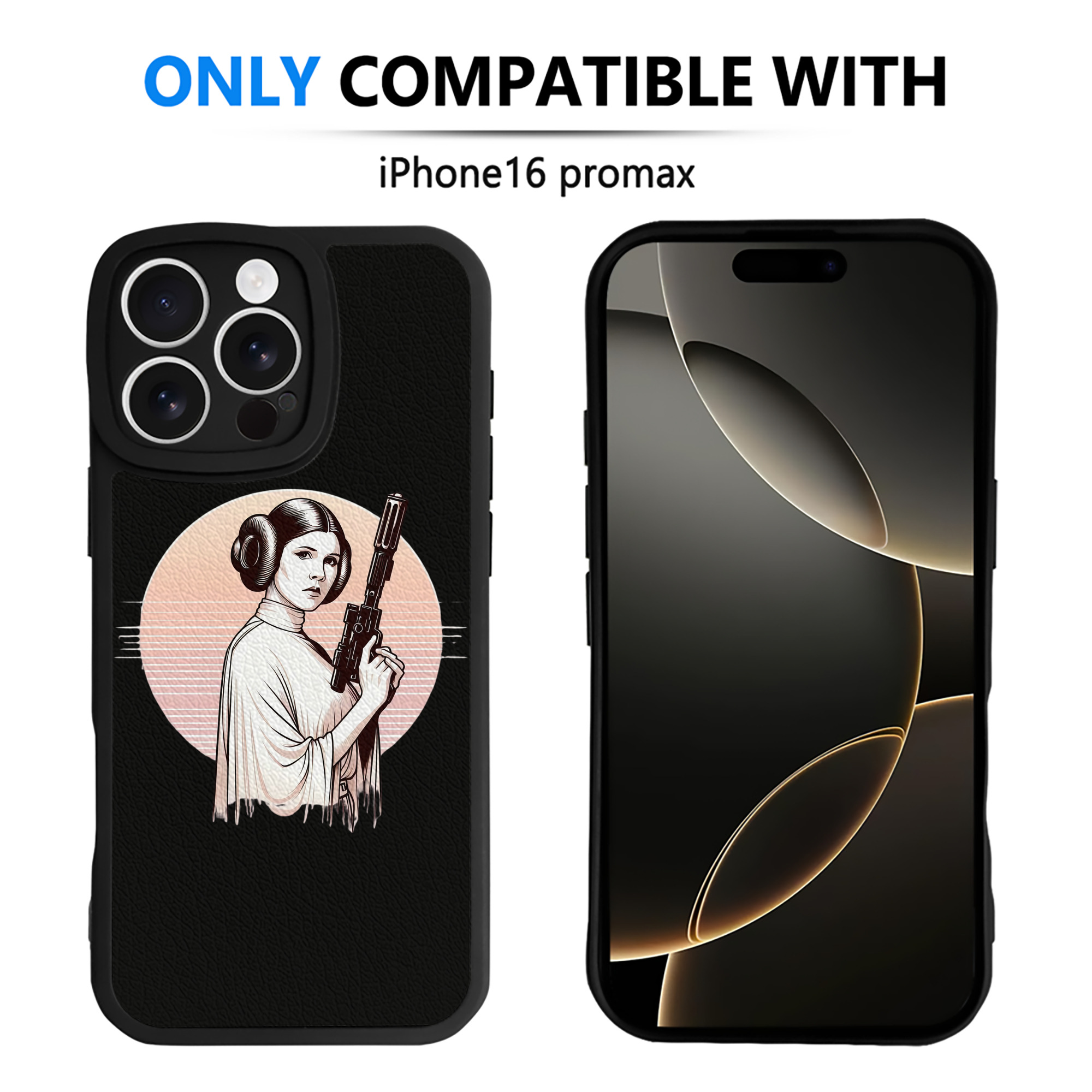 （画像用） スター・ウォーズ Star Wars 【iPhone 16シリーズ対応】シリコンスマホケース（レザー調） 材質：シリコン